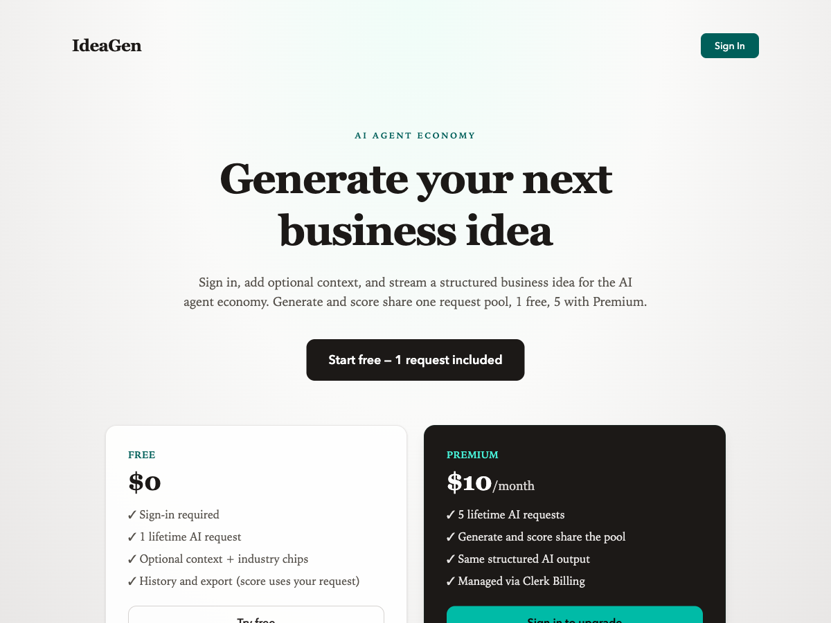 IdeaGen screenshot